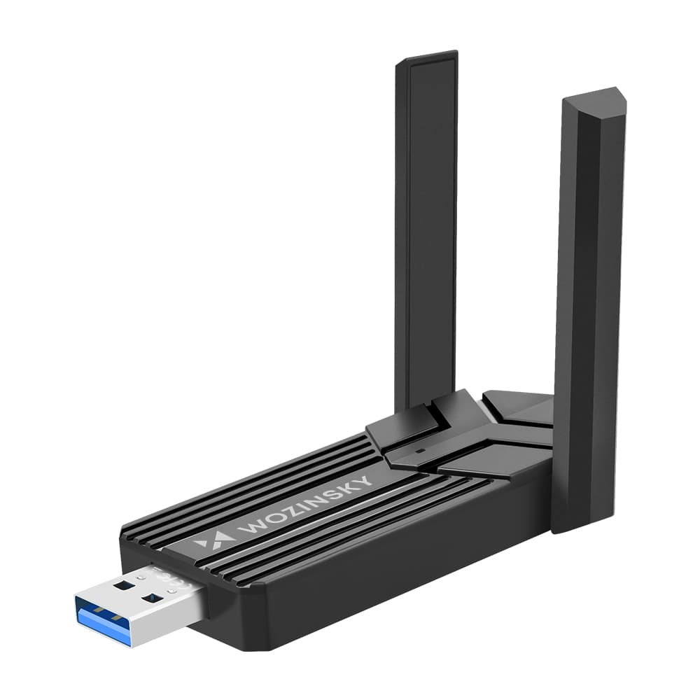 Wozinsky WAX-1800 WiFi 6 USB 3.0 adapter, 1800 Mbps, črn