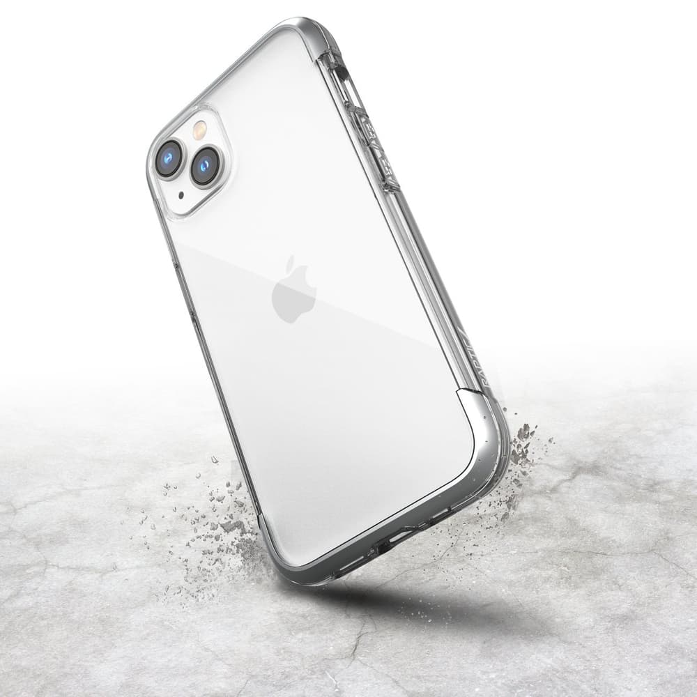 Ovitek Raptic X-Doria Air za iPhone 14 Plus, MagSafe, Kovinski elementi, Srebrna 2