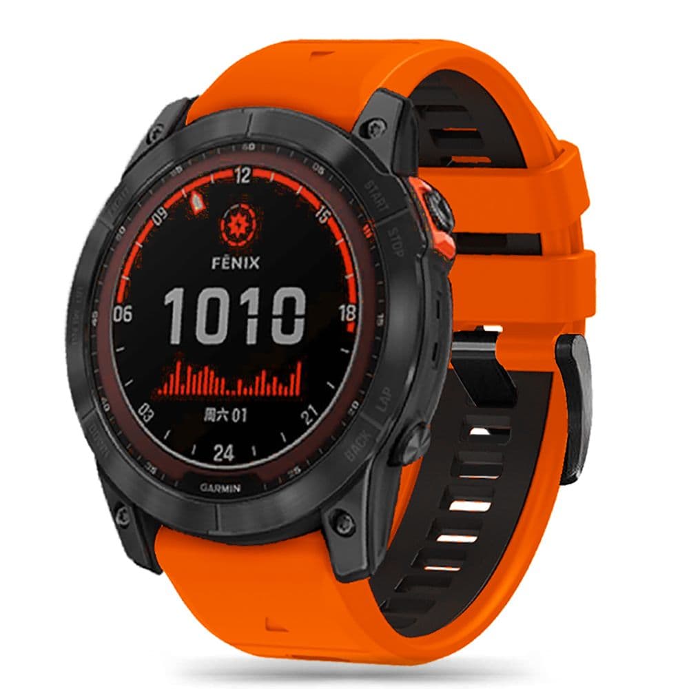 Tech-Protect IconBand Pro pašček za Garmin Fenix 3/5X/6X/7X - Oranžno Črna