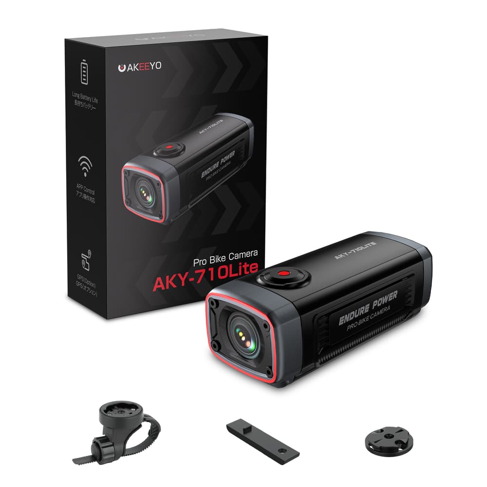 AKEEYO 710 Lite akcijska kamera za kolo, Črna 2