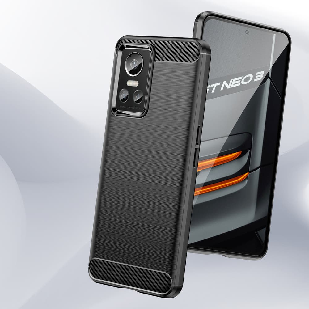 Carbon etui za Realme GT Neo 3 - črni 8
