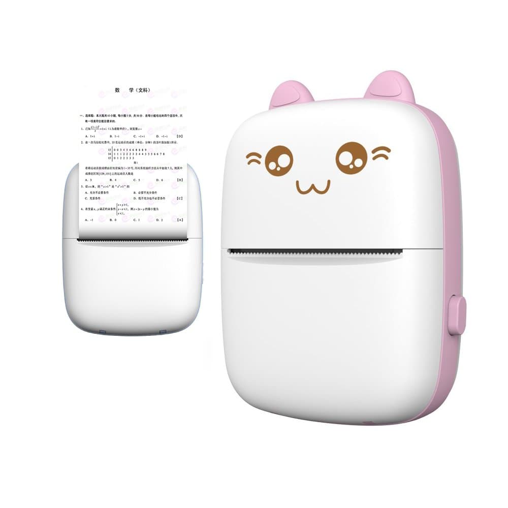 Hurtel HURC9 Bluetooth Termalni Tiskalnik Mini Kitty - Roza