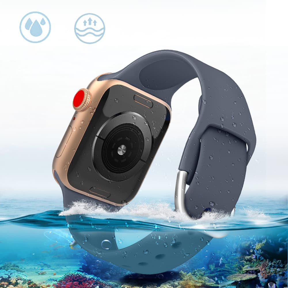 Silikonski pašček APS za Apple Watch 42/44/45mm - Mint 6