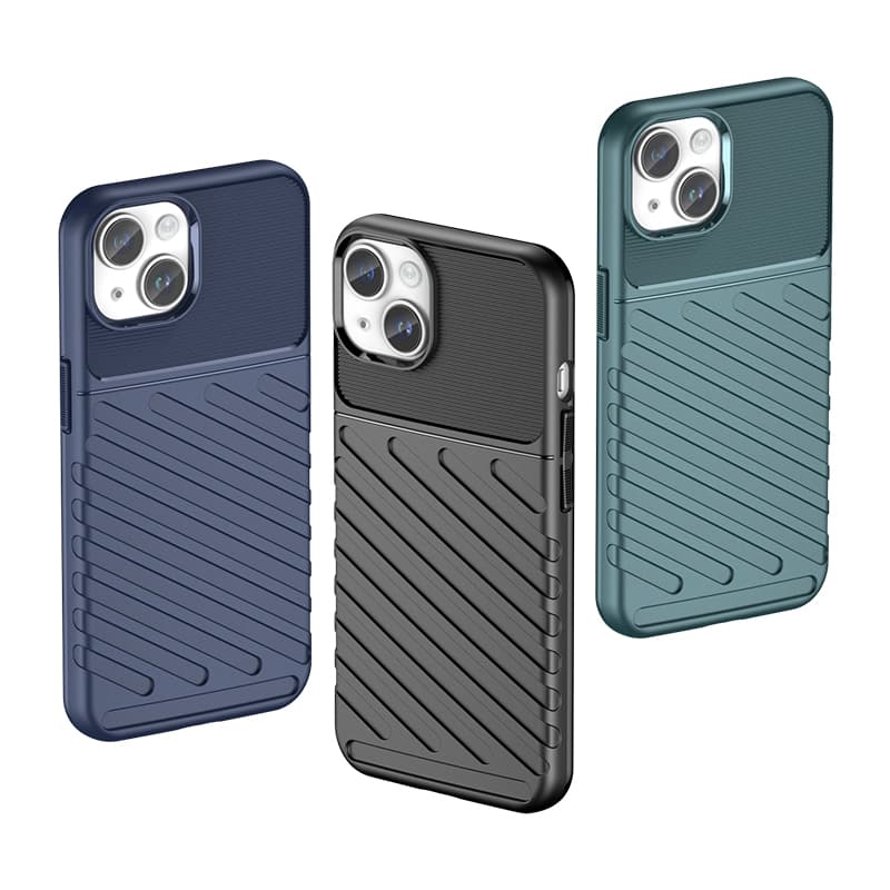 Oklepljen ovitek za iPhone 15 Plus Hurtel Thunder Case - črn 7