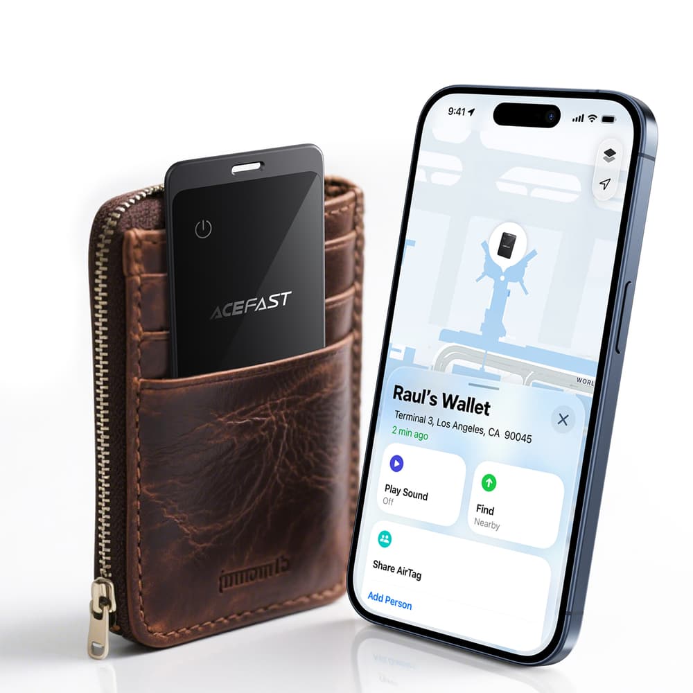 Acefast S3 Bluetooth lokator v obliki kartice z združljivostjo Apple Find My - siv 6