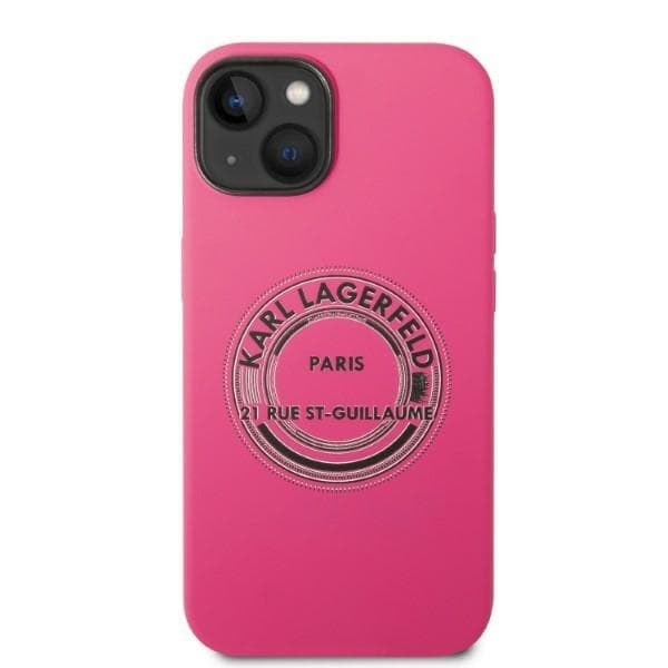 Ovitek Karl Lagerfeld Silicone RSG za iPhone 14 Plus, roza 3