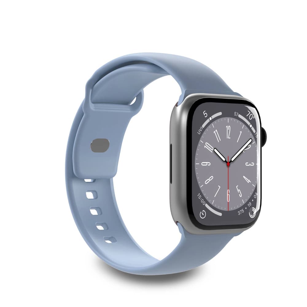 Puro Icon silikonski pašček za Apple Watch 38/40/41 mm - svetlo moder (2 kosa)