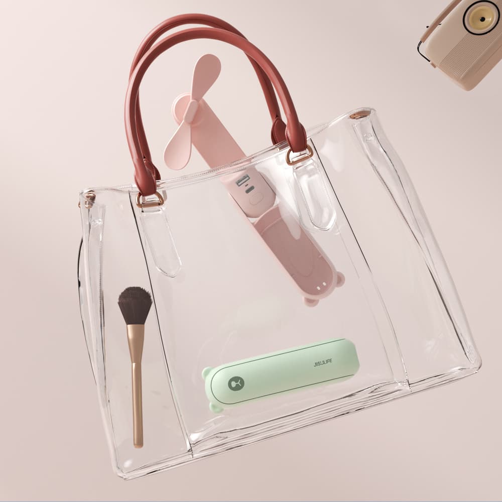 Ročni ventilator Jisulife Life8 Mini, zelen, s funkcijo power bank 3