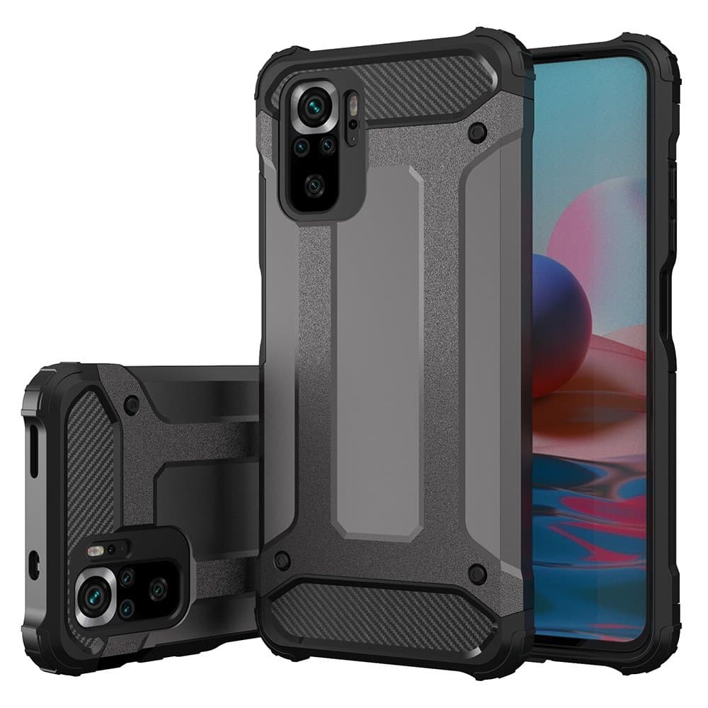 Hurtel Hybrid Armor ovitek za Xiaomi Poco M4 Pro 5G, črn