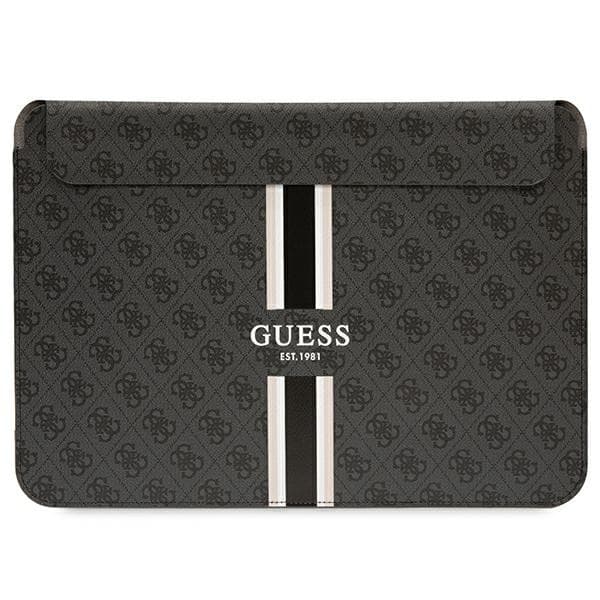 Etui Guess 4G Printed Stripes za 16" prenosnik - črna