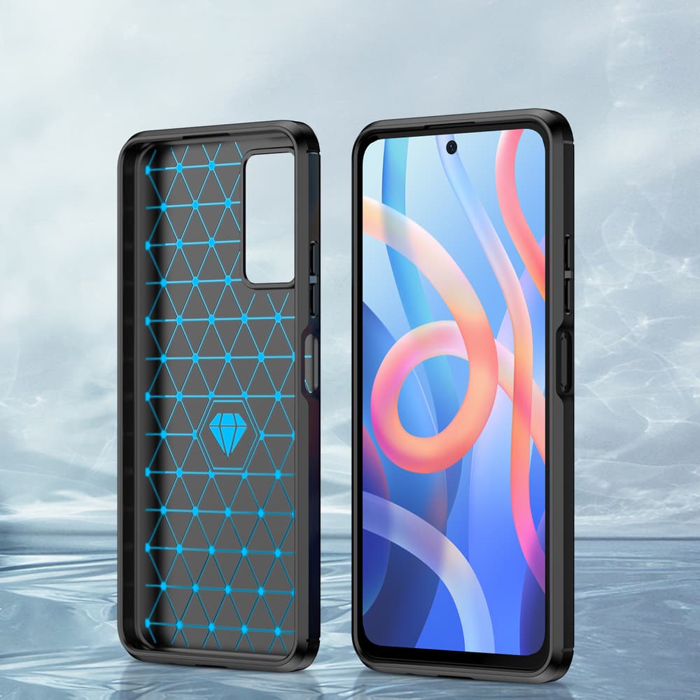Carbon Case ovitek za Xiaomi Redmi Note 11, črn 4