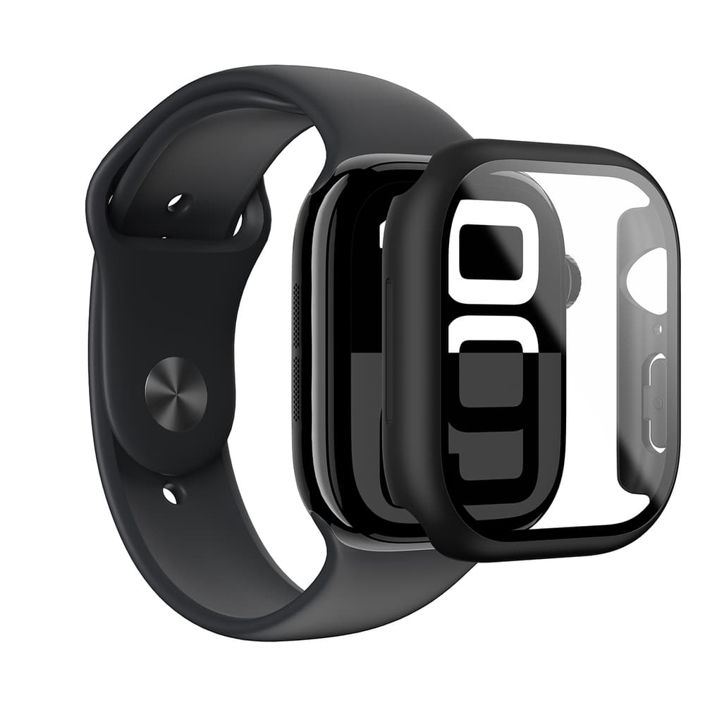 AmazingThing Radix steklen ovitek za Apple Watch 46mm - črn 6