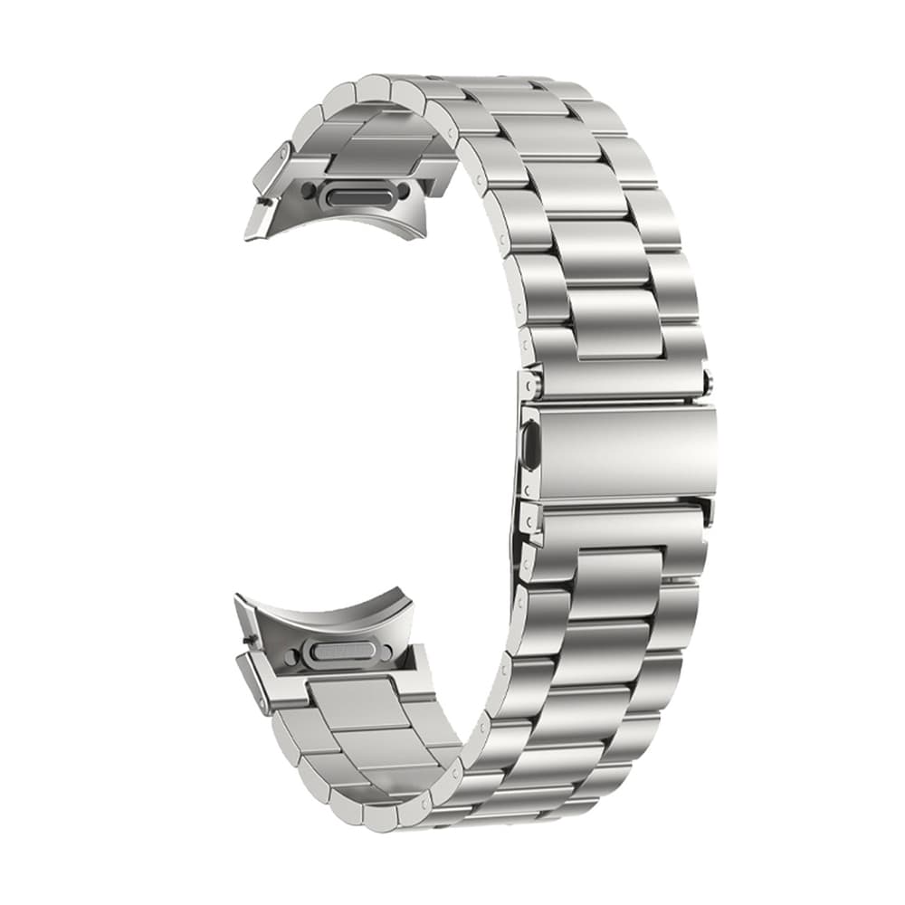 Puro METAL pašček iz nerjavečega jekla za Samsung Galaxy Watch 4/5/6 - srebrn