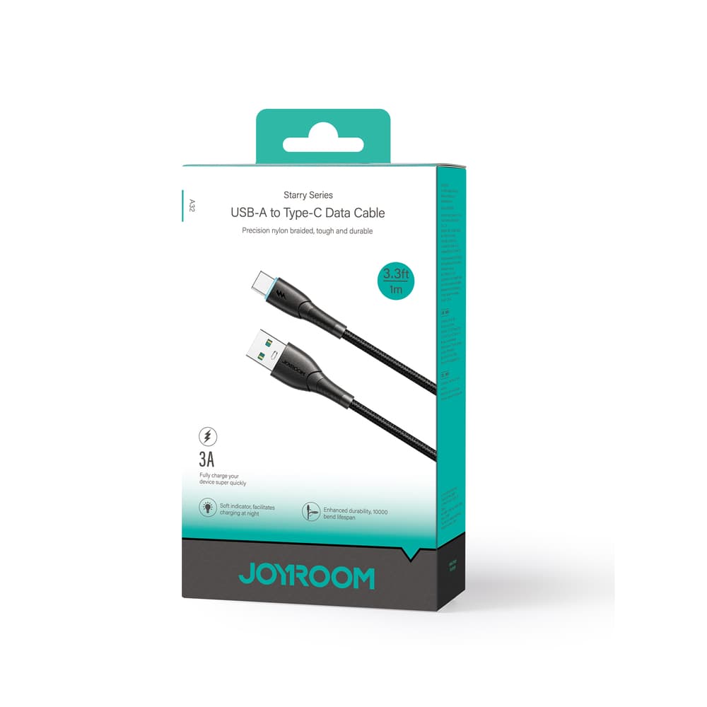 Joyroom SA32-AC3 3A USB-A / USB-C kabel 1m - črn 5