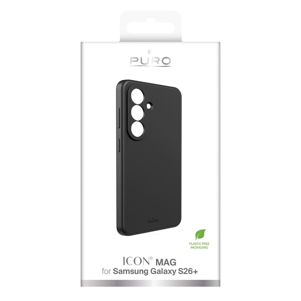 Puro ICON ovitek za Samsung Galaxy S26 Plus - silikon, črn 2