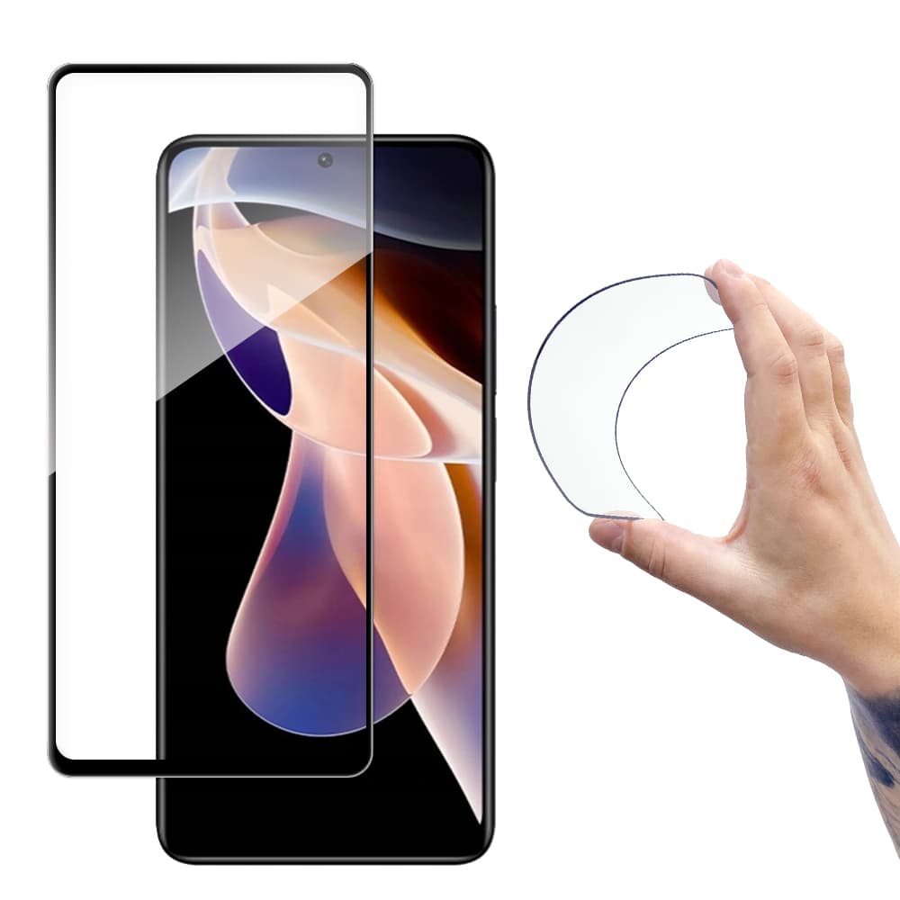 Wozinsky Flexi Nano Glass ovitek s folijo za Xiaomi Redmi Note 11 Pro+/11 Pro, prozoren