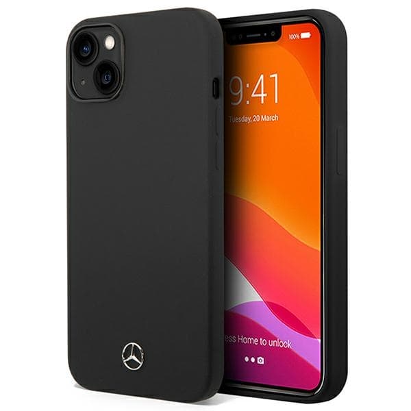 Mercedes silikonski ovitek z MagSafe za iPhone 14 Plus, črn