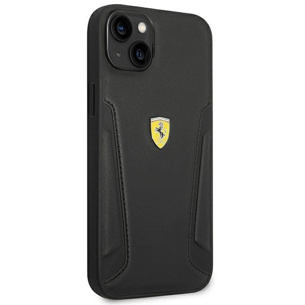 Ferrari ovitek za iPhone 14 Plus 6.7" (usnjeni, črn) 4