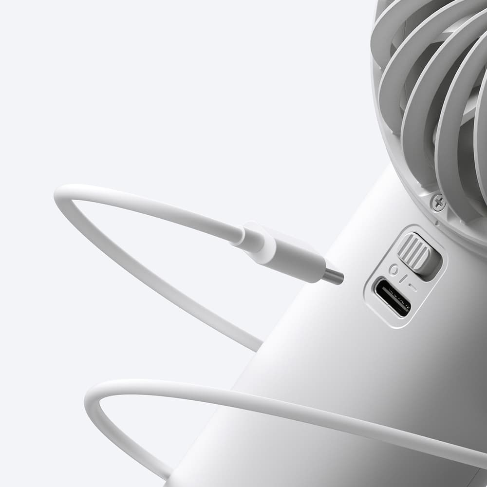 Jisulife Life4 3600mAh ročni USB ventilator, siv 6