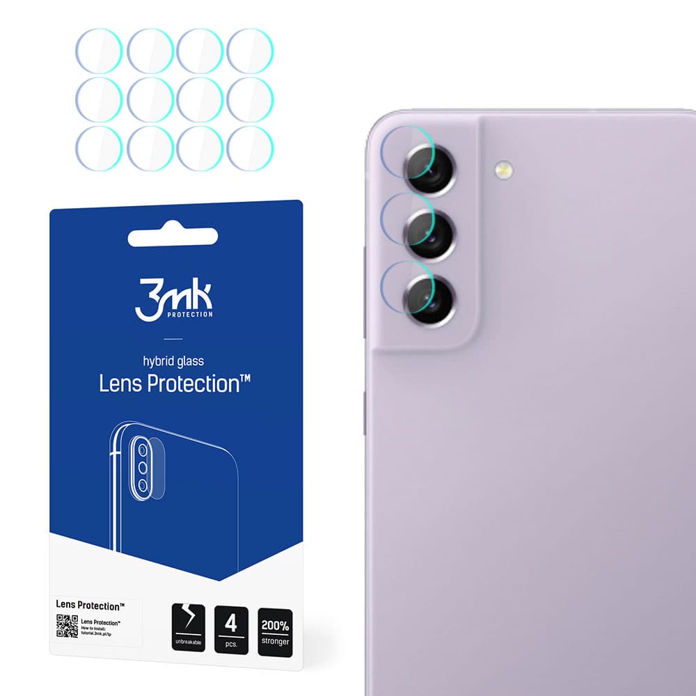 Zaščita kamere 3mk Lens Protection za Samsung Galaxy S21 FE 5G (4 kosi)