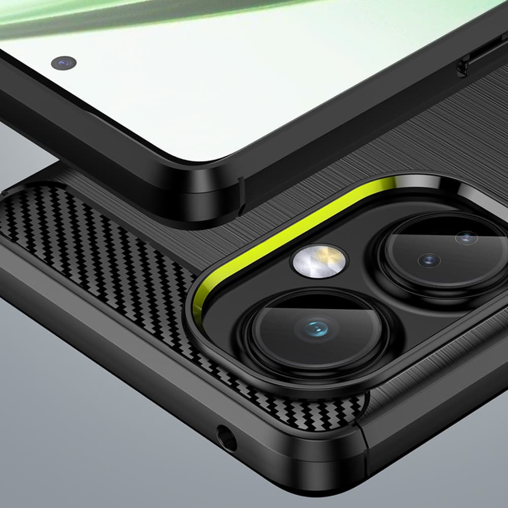 Carbon Case silikonski ovitek za OnePlus Nord CE 3 (črn) 6