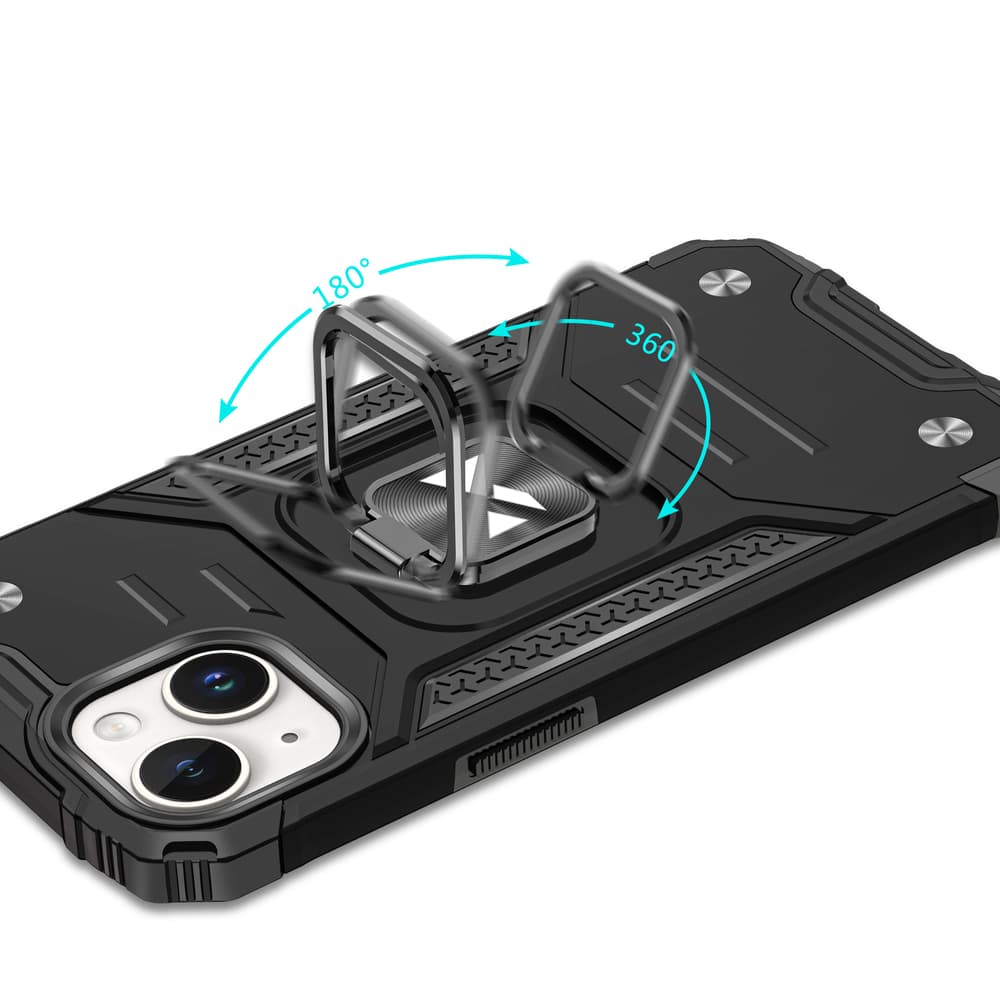 Wozinsky Ring Armor ovitek za iPhone 15 Plus s stojalom in obročem - zlat 5