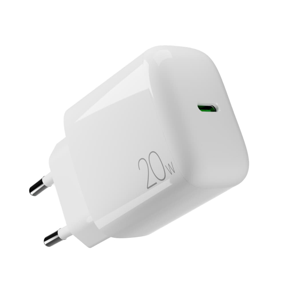 Puro PROLITE 20W USB-C zidni polnilnik - Bela 5