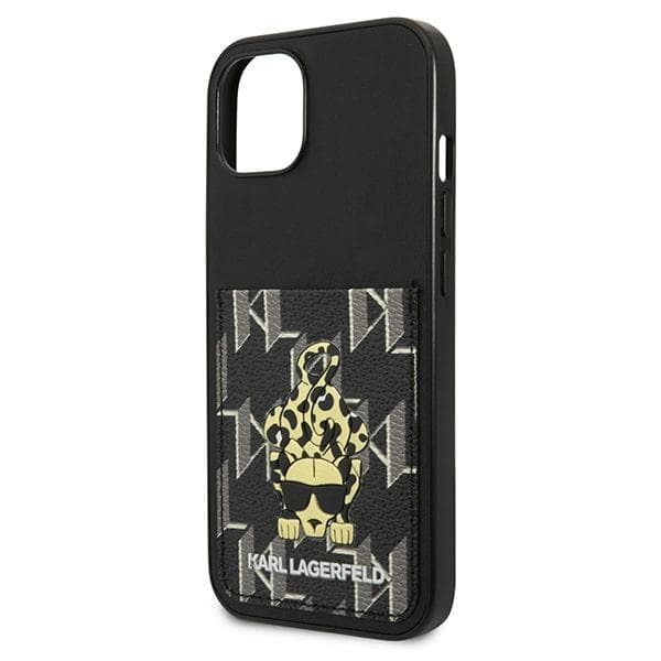 Karl Lagerfeld ovitek Karlimals Cardslot za iPhone 13, črn 6
