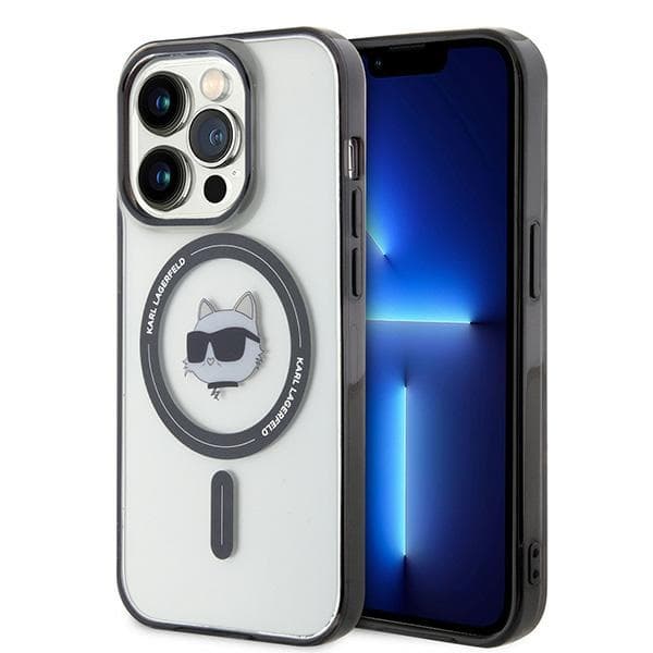 Karl Lagerfeld KLHMP15XHCHNOTK ovitek za iPhone 15 Pro Max (6.7") - prozoren, MagSafe