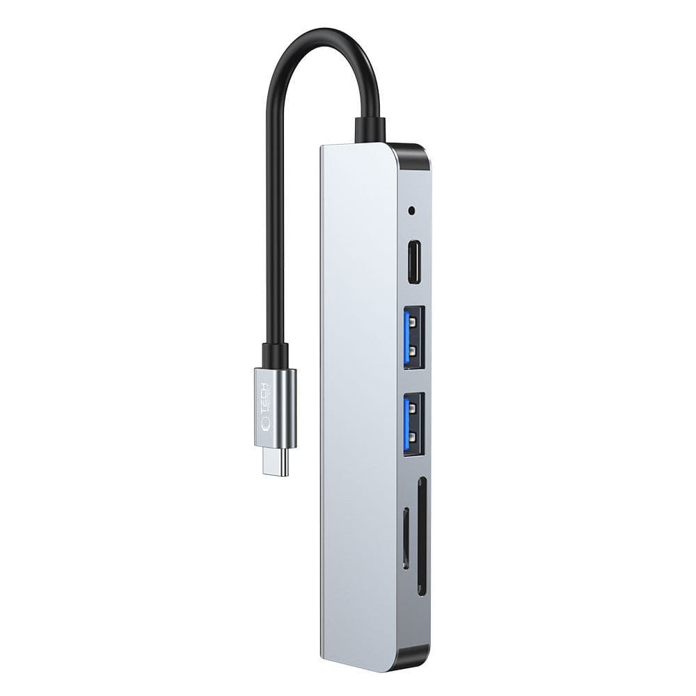 Adapter Tech-Protect V4 6v1 USB-C: USB-A 3.0 / USB-A 2.0 / USB-C / HDMI / Čitalnik kartic 2