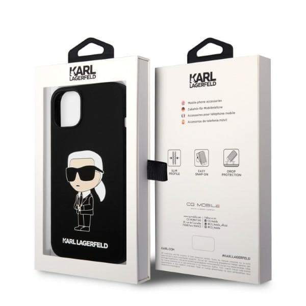 Karl Lagerfeld Silicone Ikonik etui za iPhone 14 Plus - črna 8