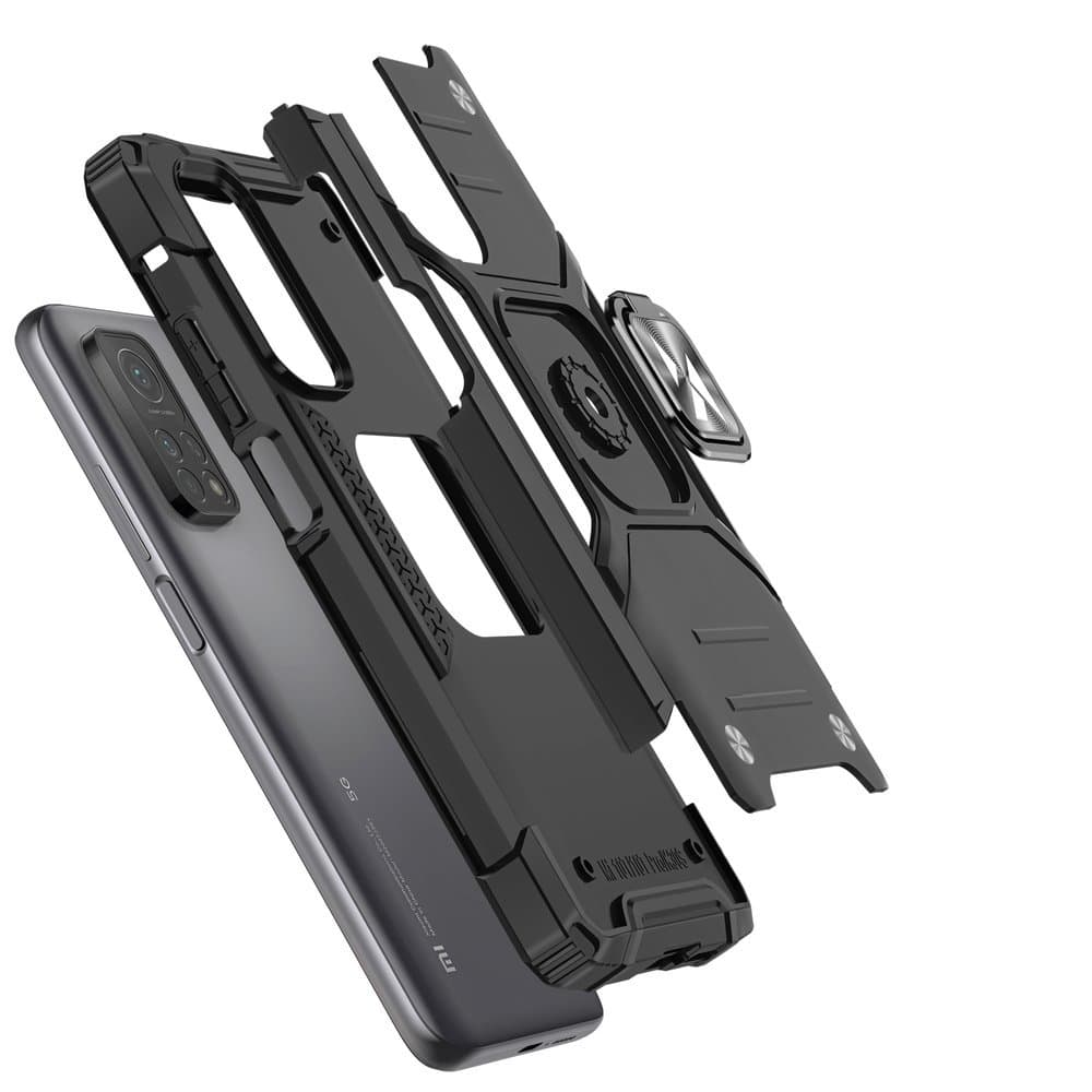 Wozinsky Ring Armor ovitek z obročem za Samsung Galaxy A72 4G rdeč 3