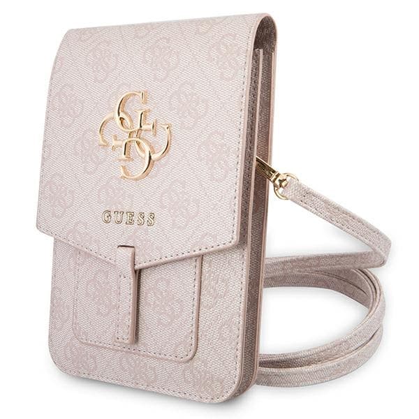 Torba Guess 4G Metal Gold Logo GUWBG4GFPI, roza