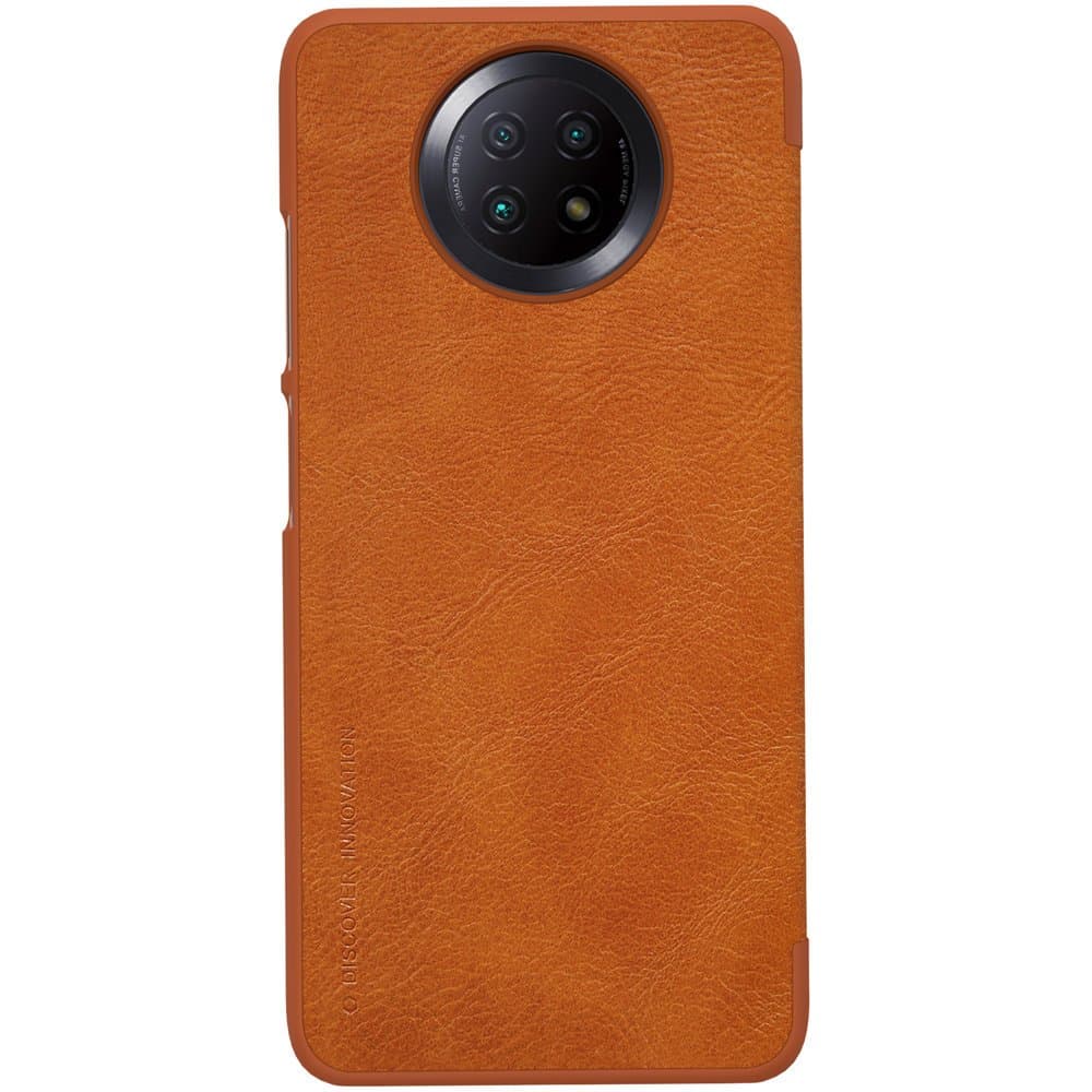 Nillkin Qin usnjen ovitek za Xiaomi Redmi Note 9T 5G, rjav