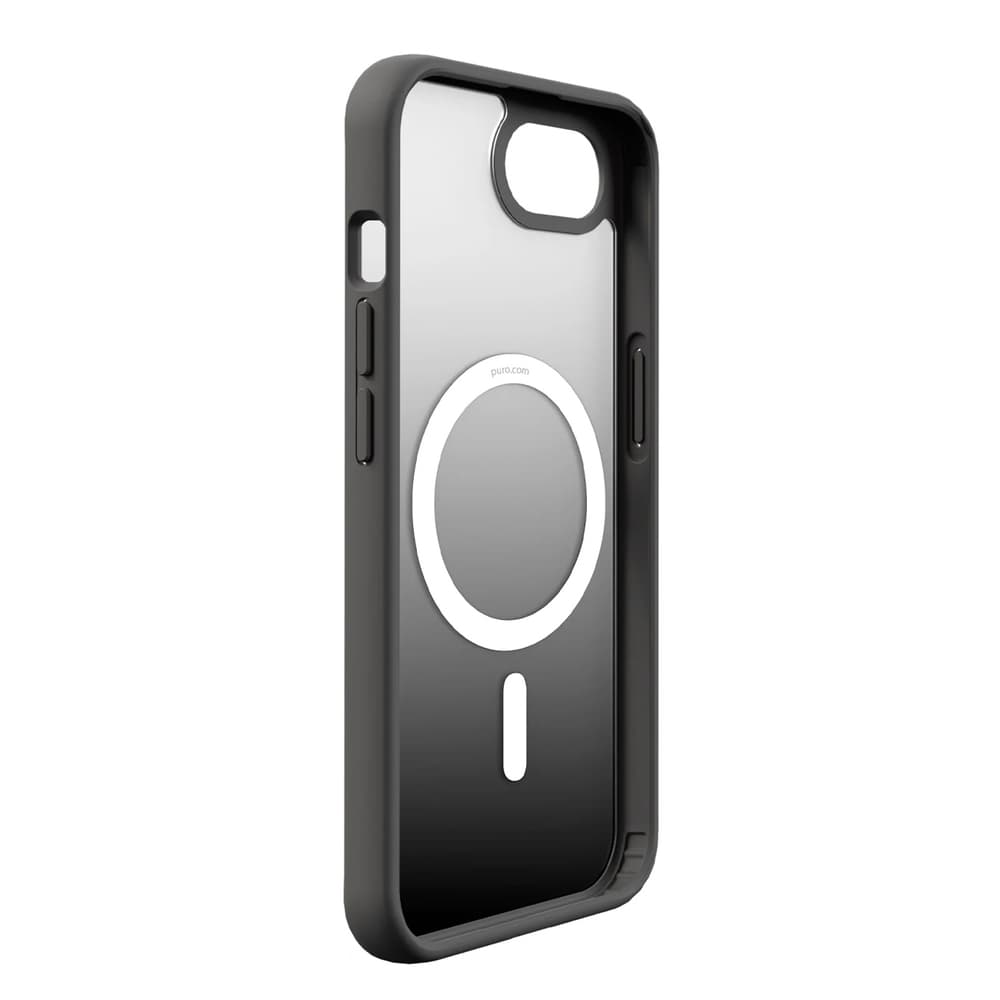 Puro Gradient MagSafe ovitek iz silikona za iPhone 16e/17e - črn 7