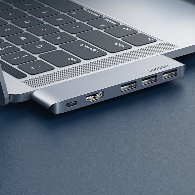 Ugreen HUB 60559 2x USB-C / HDMI / 3x USB 3.0 za MacBook - siv 2