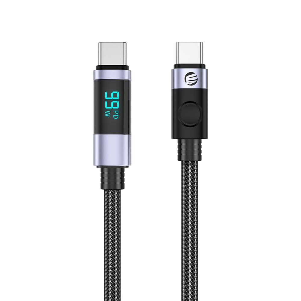 Orico LDC2C USB-C v USB-C PD kabel, 100W, LED, 480Mbps (2 kosa), 2m – črn
