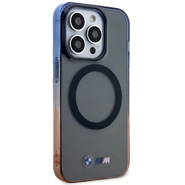 Ovitek za iPhone 14 Pro Max BMW Gradient Bumper MagSafe, siv 4