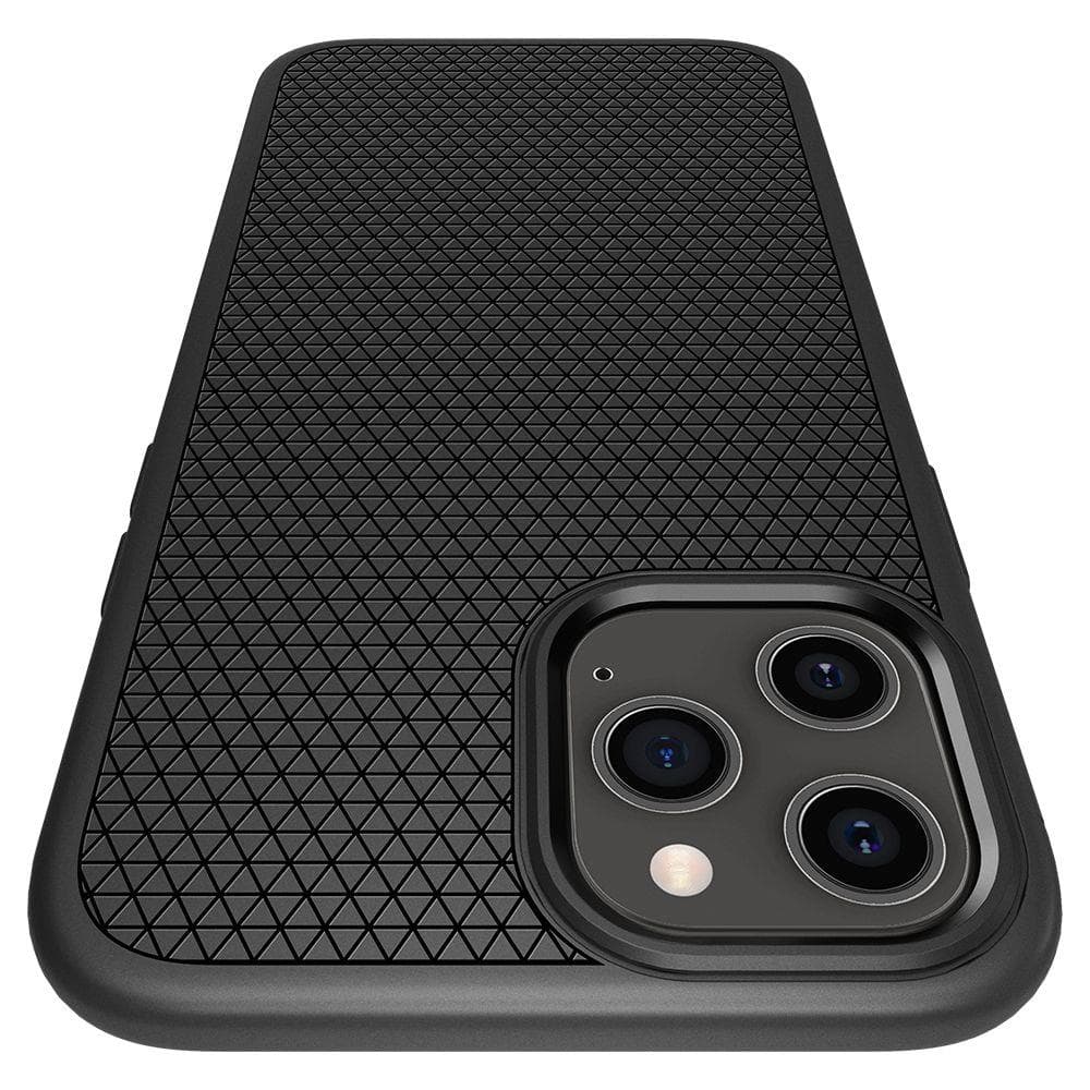 Ovitek Spigen Liquid Air za iPhone 12 / 12 Pro, mat črn 8
