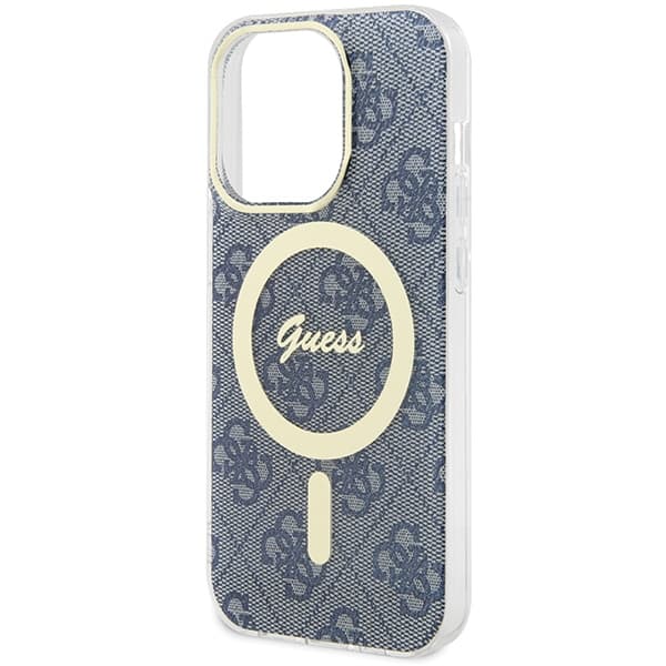 Guess IML 4G MagSafe etui za iPhone 15 Pro - modra 6