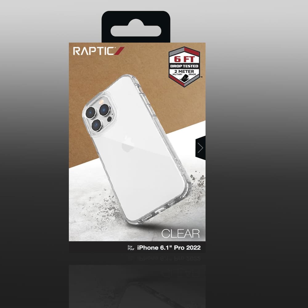 Raptic X-Doria Clear Case za iPhone 14 Pro, prozorna ohišje 3