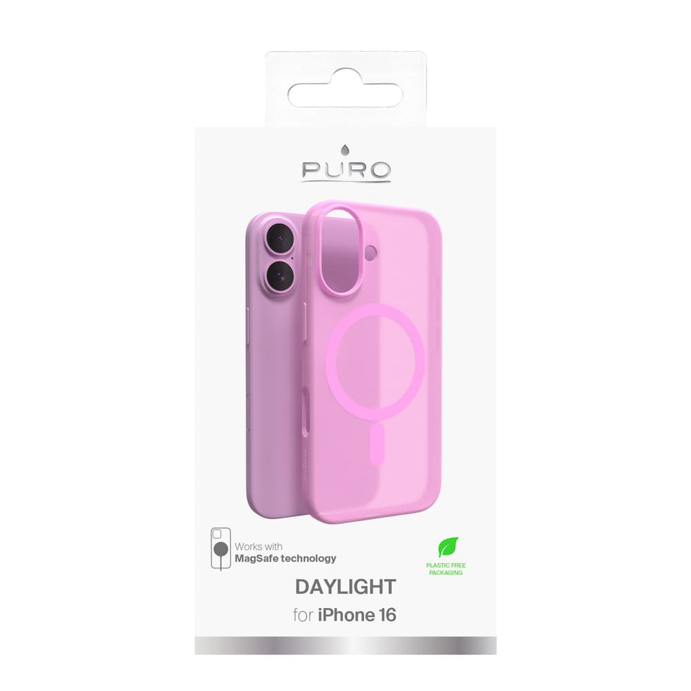 Puro Daylight MagSafe silikonski ovitek za iPhone 16 - Roza 5