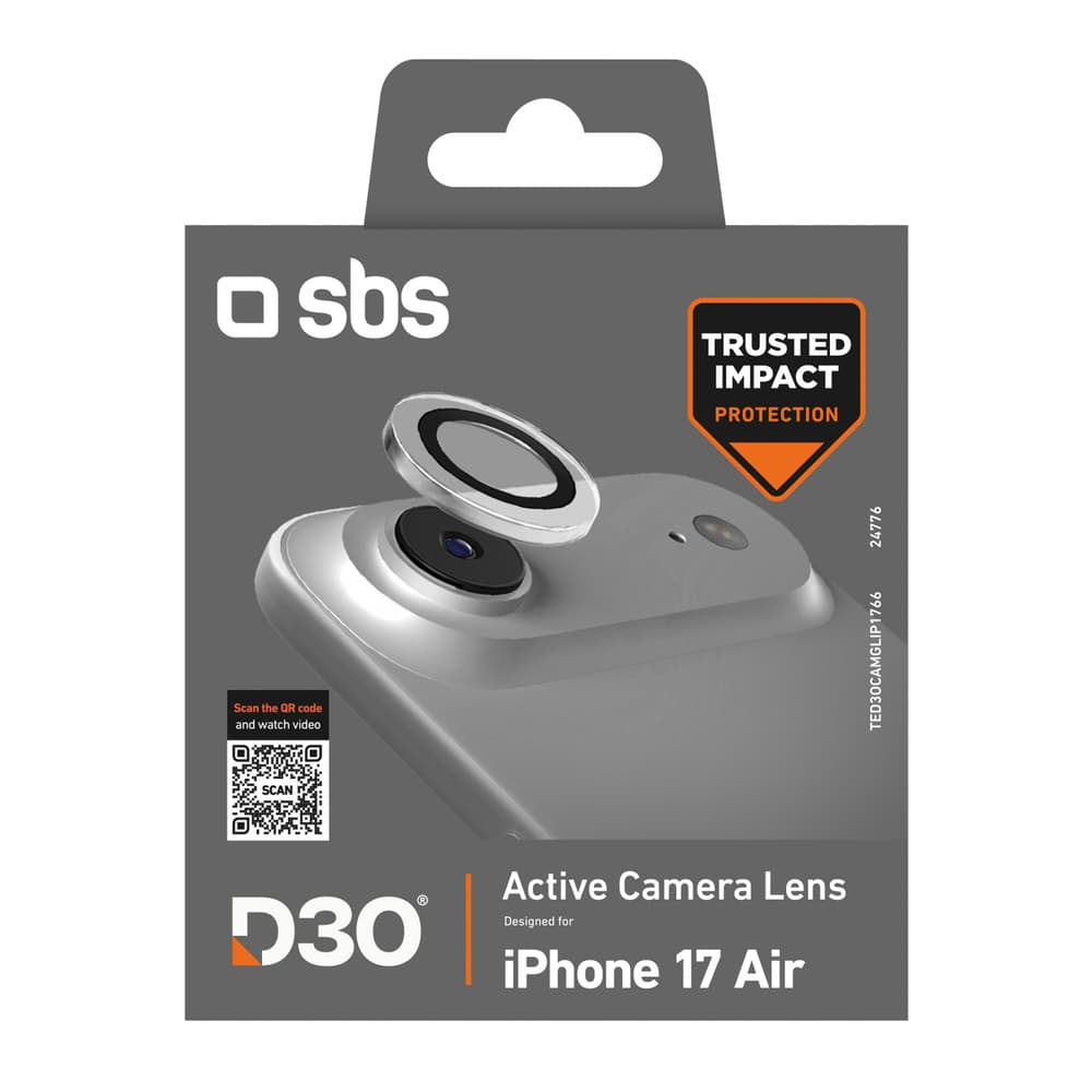 SBS Camera Glass s D3O tehnologijo za iPhone 17 Air 2