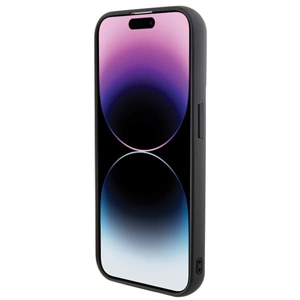 Karl Lagerfeld 3D Rubber Multi Logo ovitek za iPhone 15 Pro - črna 5