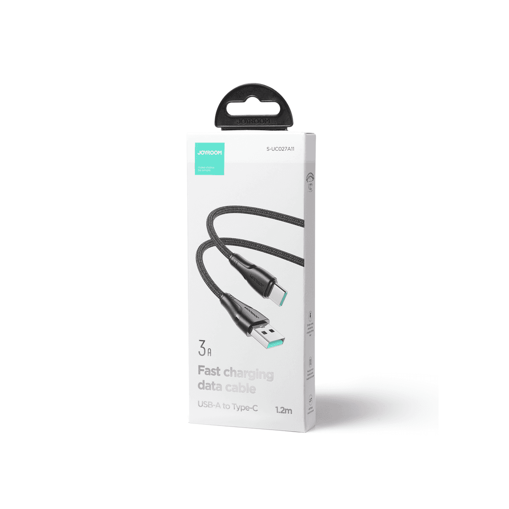 Joyroom Surpass Series A11 USB-A / USB-C 3A kabel, 1.2 m, črn 5