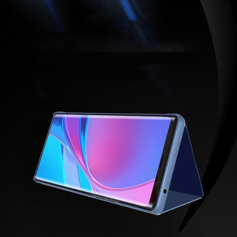 Preklopni etui Clear View za Samsung Galaxy A03s, črna 2