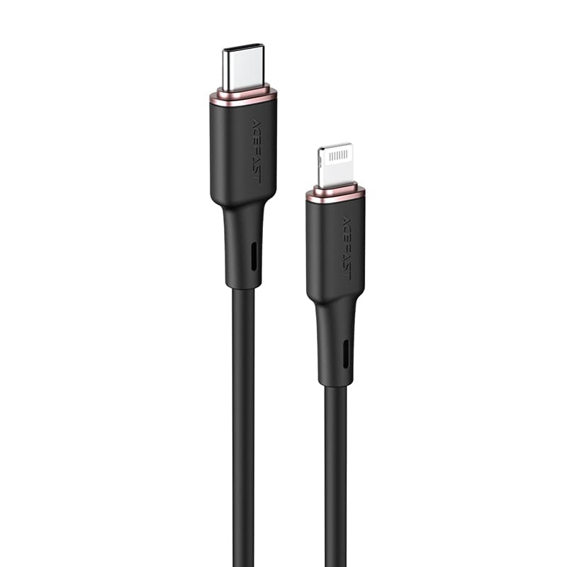 Acefast kabel MFI USB Type C - Lightning 1.2m, 30W, 3A - Črn