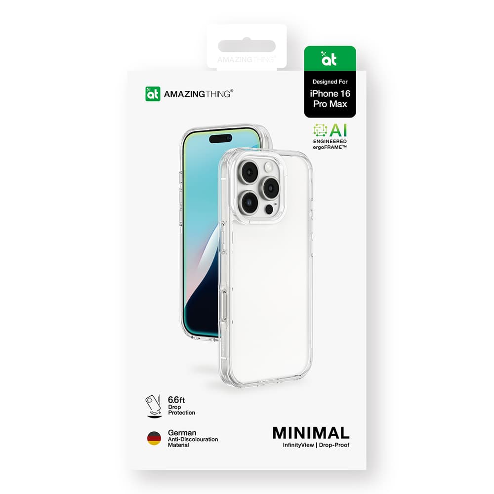 Ovitek AmazingThing Minimal za iPhone 16 Pro Max (Silikon) - Prozoren 5
