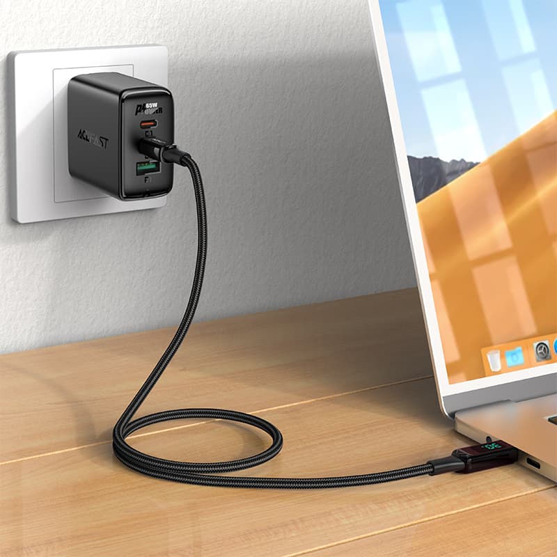 Acefast USB-C v Lightning kabel 1.2m, 30W, 3A, črn (C6-01) 4
