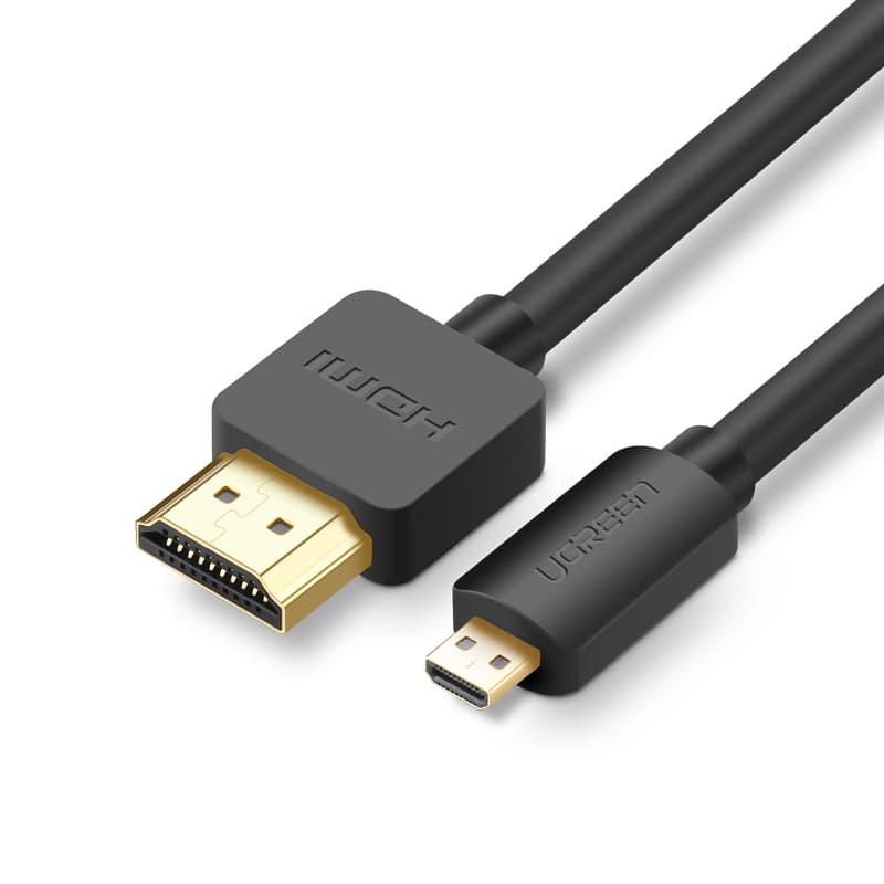 Ugreen HD127 kabel micro HDMI - HDMI 2.0 4K 60Hz, 1m, črn